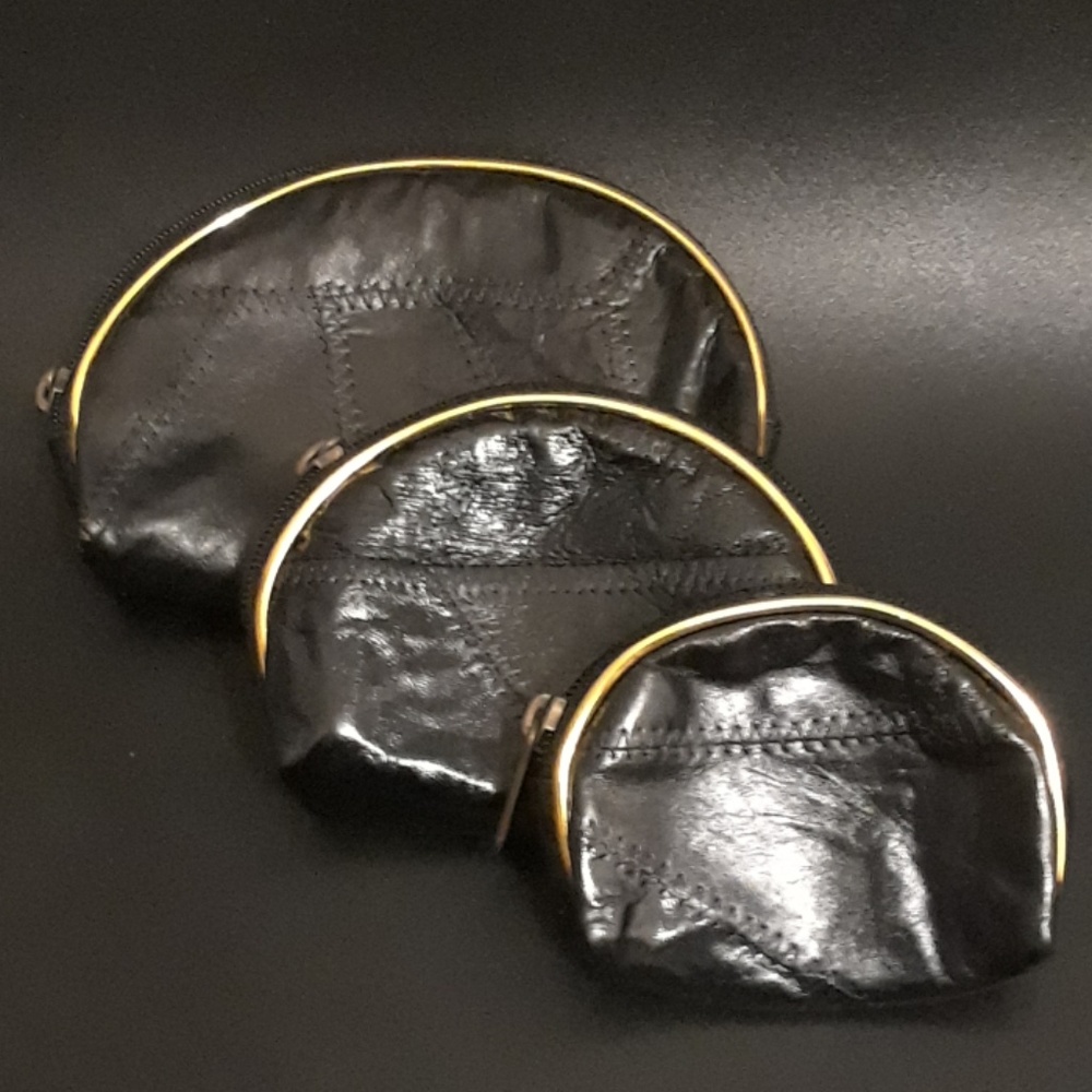 Set of 3 Trio size Vintage Coin Wallets